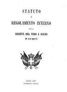 Statuto Tiro a Segno Acqui Terme